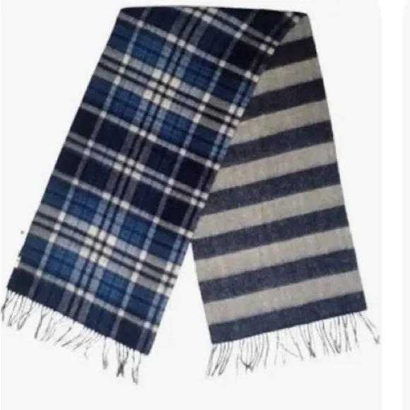 Hudson Bay Company Plaid 100% Wool Scarf - Picture 4 of 4